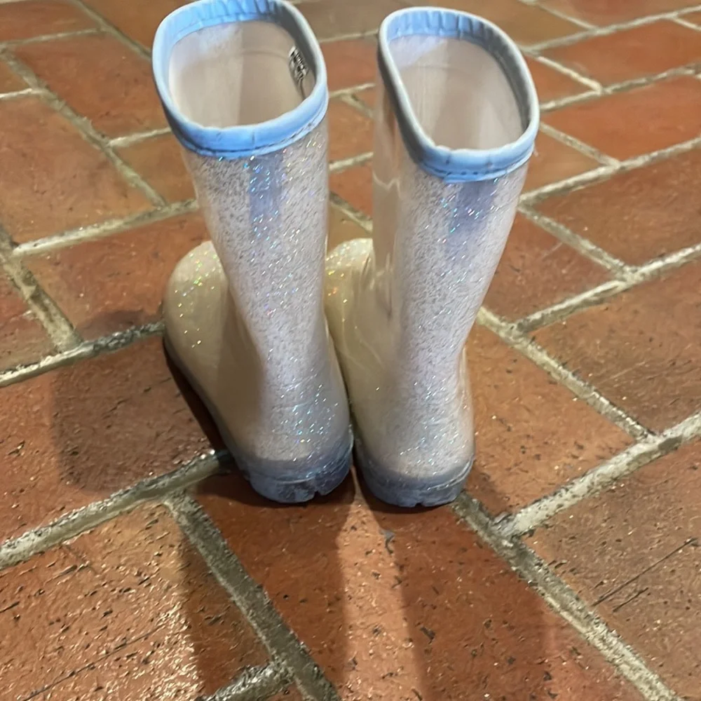 Carter's‎ Glittery Rain Boots - Silver